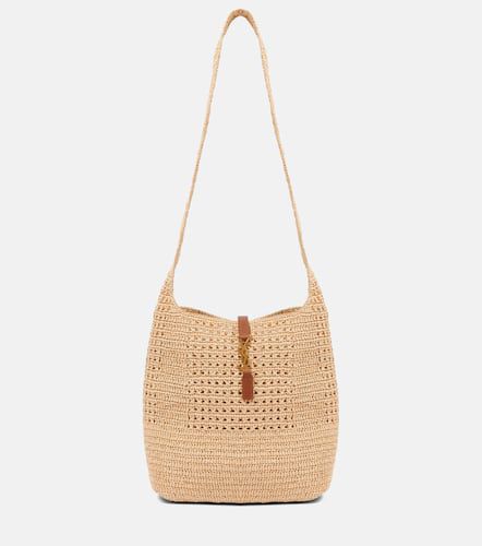 Le 5 Ã  7 Medium raffia shoulder bag - Saint Laurent - Modalova