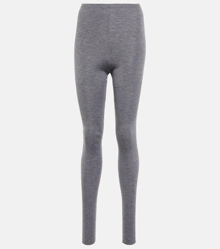 AlaÃ¯a High-rise cashmere and silk leggings - Alaia - Modalova