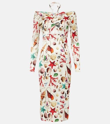 Vestido midi Capri en mezcla de seda - Dolce&Gabbana - Modalova