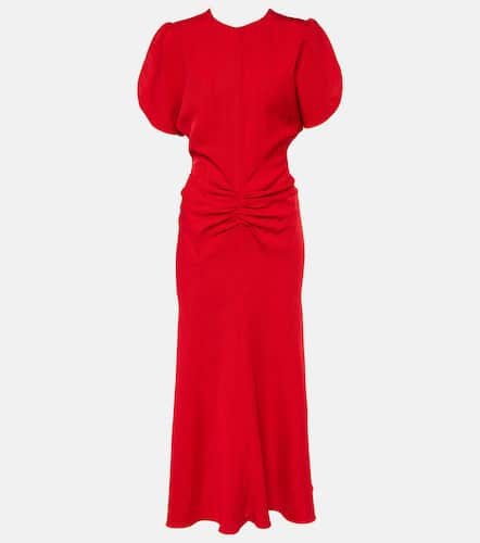 Gathered midi dress - Victoria Beckham - Modalova