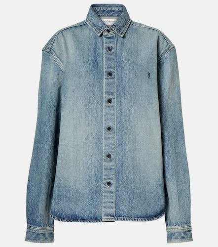 Saint Laurent Cassandre denim shirt - Saint Laurent - Modalova