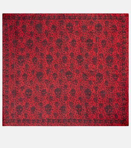 Printed silk scarf - Alexander McQueen - Modalova