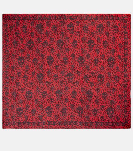 Printed silk scarf - Alexander McQueen - Modalova