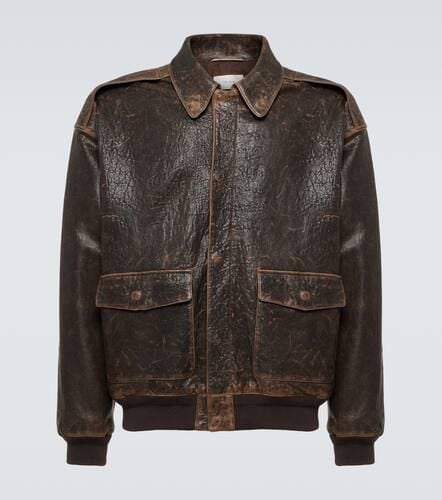 Orwell distressed leather jacket - The Row - Modalova