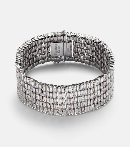 Pulsera de oro blanco de 18 ct con diamantes - Suzanne Kalan - Modalova