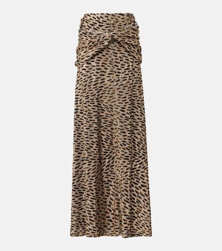 Tiger gathered lamÃ© maxi skirt - Rabanne - Modalova