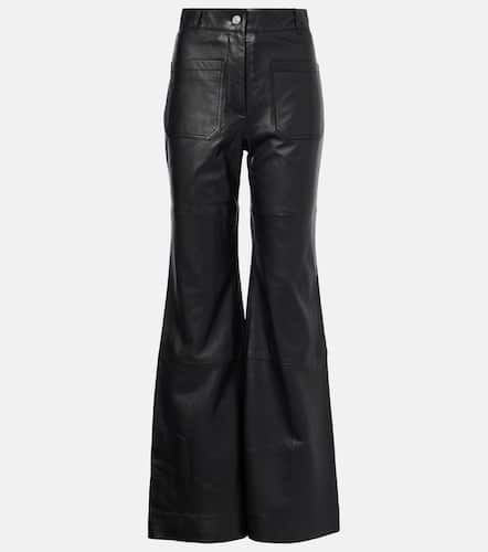 Alina high-rise leather bootcut pants - Victoria Beckham - Modalova