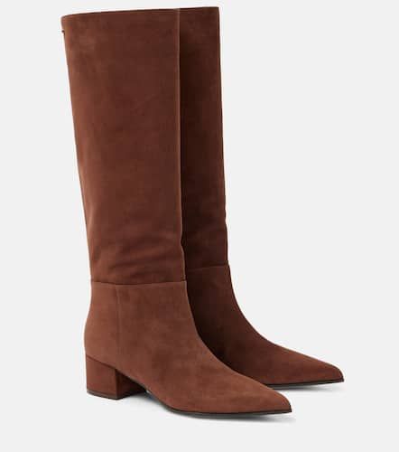 Suede knee-high boots - Gianvito Rossi - Modalova