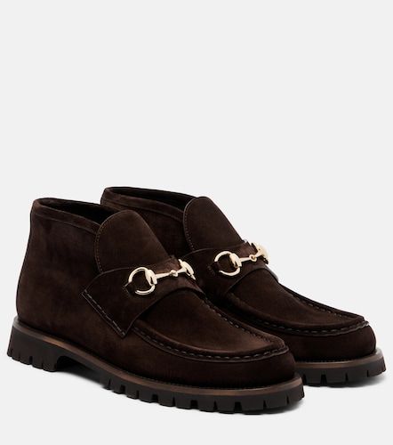 Gucci Horsebit suede ankle boots - Gucci - Modalova