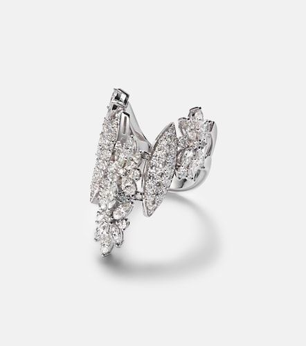 Anillo de oro blanco de 18 ct con diamantes - Yeprem - Modalova