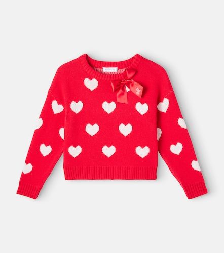 Jersey de algodón y lana estampado - Monnalisa - Modalova