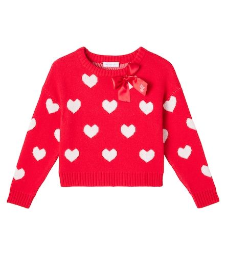 Pullover in cotone e lana con stampa - Monnalisa - Modalova