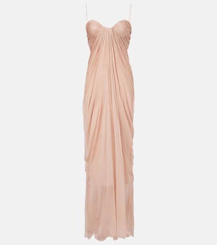 Victoria gathered silk gown - Maria Lucia Hohan - Modalova