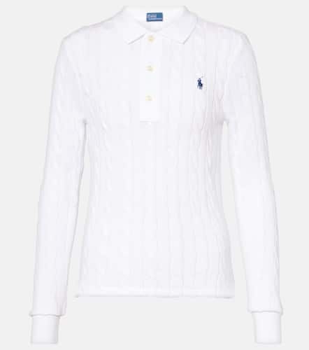 Cable-knit cotton polo sweater - Polo Ralph Lauren - Modalova