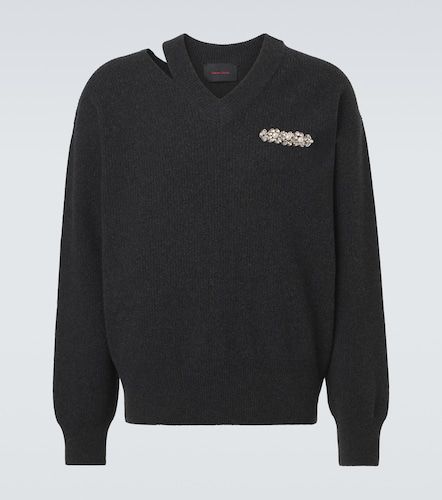 Cutout embellished wool-blend sweater - Simone Rocha - Modalova