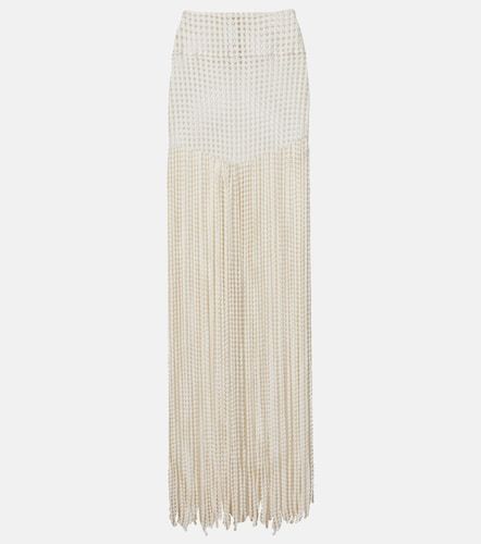 Alaïa Pantaloni a gamba larga con frange - Alaia - Modalova