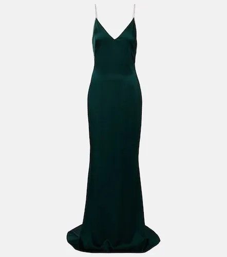 Vestido lencero de satén con cristales - Tom Ford - Modalova