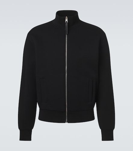 Herringbone cotton-blend zip-up sweater - Givenchy - Modalova