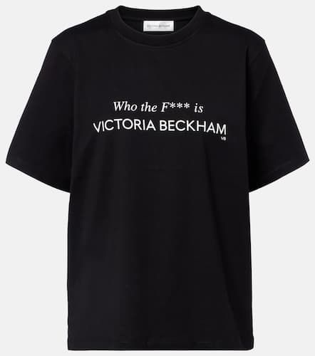 Printed cotton jersey T-shirt - Victoria Beckham - Modalova