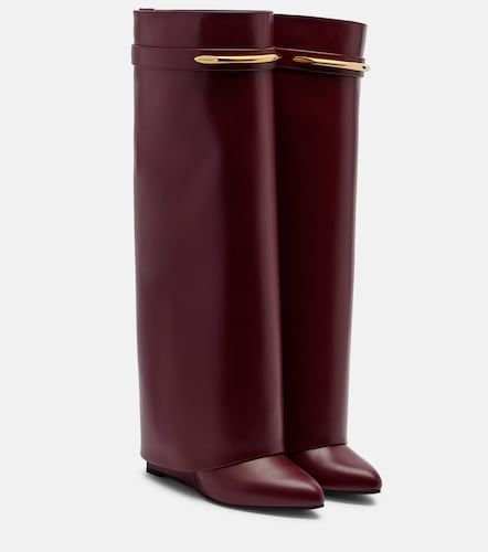 Botas altas Shark 95 de piel adornadas - Givenchy - Modalova
