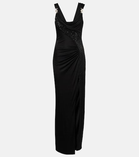 Versace Abito lungo in jersey - Versace - Modalova