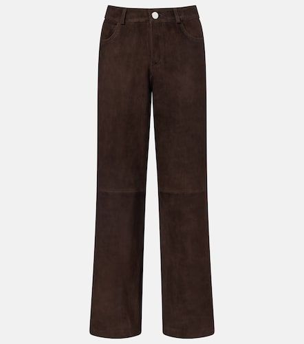 Weite Hose Milo aus Veloursleder - Nour Hammour - Modalova