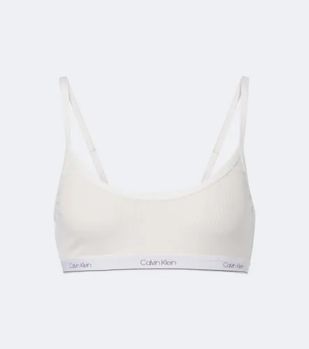 Sienna ribbed-knit cotton-blend bralette - Calvin Klein Collection - Modalova