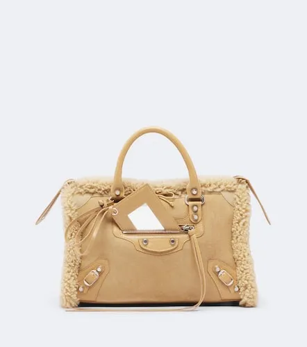 Le City Small suede top-handle bag - Balenciaga - Modalova