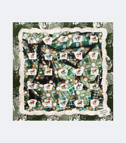 Pañuelo de satén de seda estampado - Acne Studios - Modalova