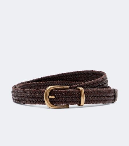 Woven leather belt - Brunello Cucinelli - Modalova