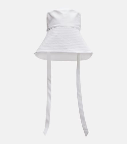 Gorro de pescador de popelín de algodón - Miu Miu - Modalova