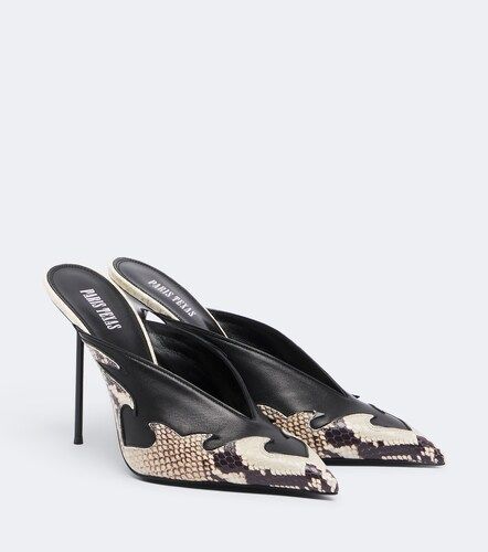 Lidia Queen of Hearts leather mules - Paris Texas - Modalova