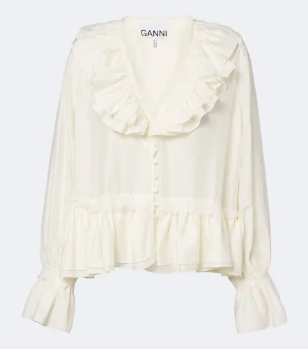 Ganni Bluse mit Spitze - Ganni - Modalova