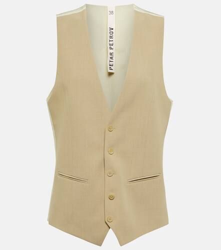 Wera wool and gabardine vest - Petar Petrov - Modalova