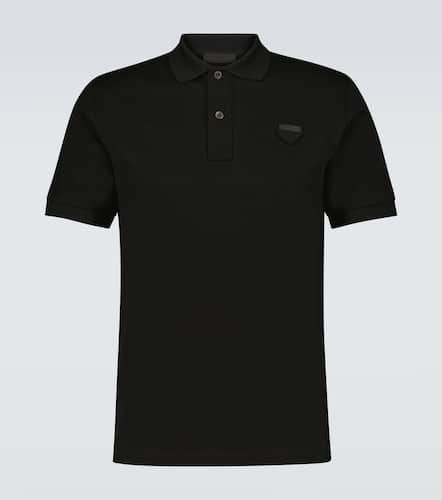 Short-sleeved cotton polo shirt - Prada - Modalova