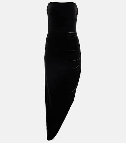 Norma Kamali Spiral Strapless Dress in Black