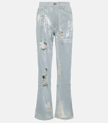 Straight Jeans mit Pailletten - Palm Angels - Modalova