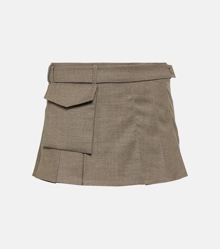 Mia pleated wool mini skirt - Aya Muse - Modalova