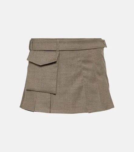 Mia pleated wool mini skirt - Aya Muse - Modalova
