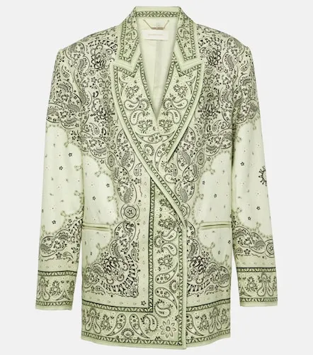 Blazer Matchmaker de lino estampado - Zimmermann - Modalova