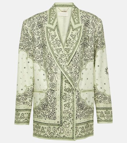 Blazer Matchmaker in lino con stampa - Zimmermann - Modalova
