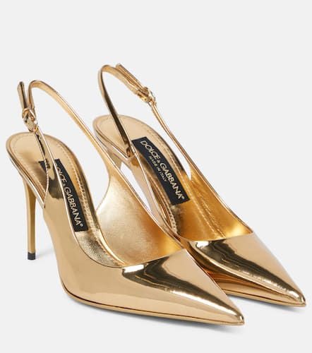 X Kim Lollo leather slingback pumps - Dolce&Gabbana - Modalova