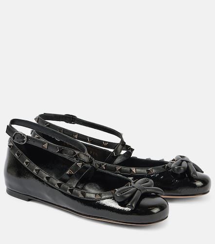 Rockstud patent leather ballet flats - Valentino Garavani - Modalova