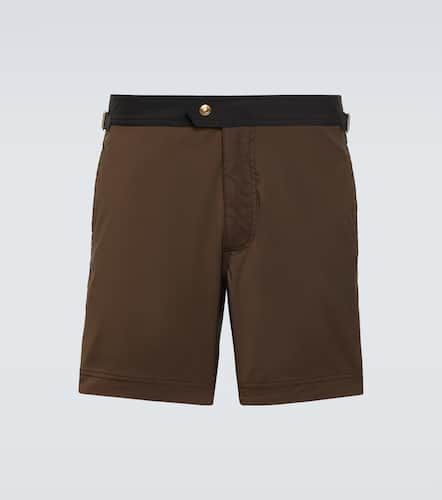 Tom Ford Poplin swim trunks - Tom Ford - Modalova