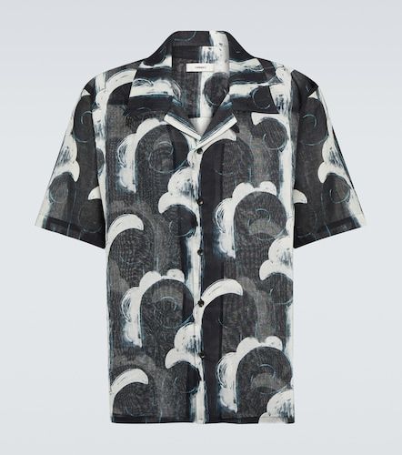 Camicia bowling in voile di cotone con stampa - Commas - Modalova