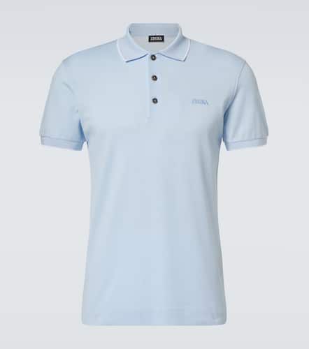 Zegna Cotton-blend polo shirt - Zegna - Modalova