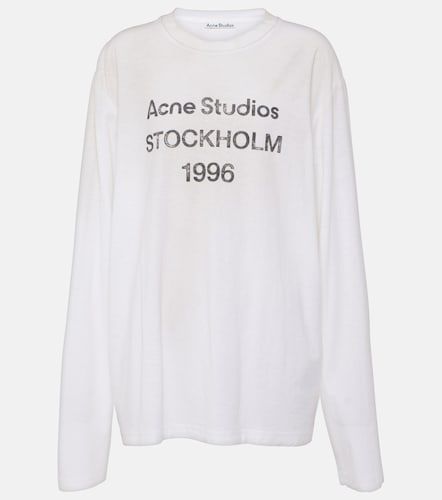 Camiseta oversized en mezcla de algodón - Acne Studios - Modalova