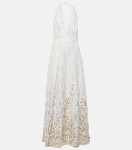 Abito lungo in misto cotone - Elie Saab - Modalova