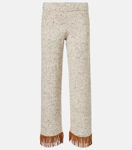 Dreamscape fringed wool-blend pants - Alanui - Modalova