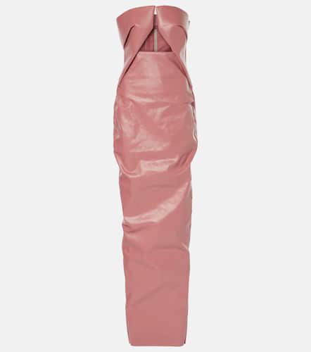 Prong strapless coated denim gown - Rick Owens - Modalova